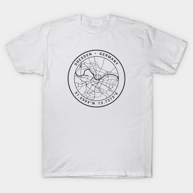 Dresden Map T-Shirt by Ryan-Cox